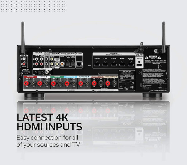 Denon AVR-S750H 7.2ch 4K AV Receiver with true 3D sound & Voice Control - Jamsticks