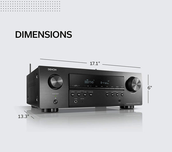 Denon AVR-S650H 5.2ch AV Receiver with Online Music Streaming & Voice Control - Jamsticks