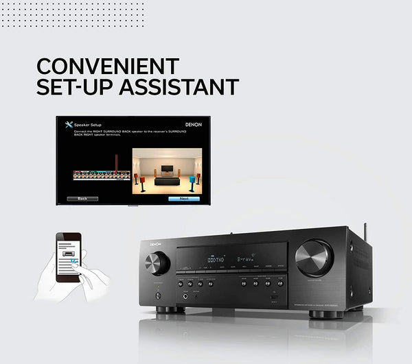 Denon AVR-S650H 5.2ch AV Receiver with Online Music Streaming & Voice Control - Jamsticks