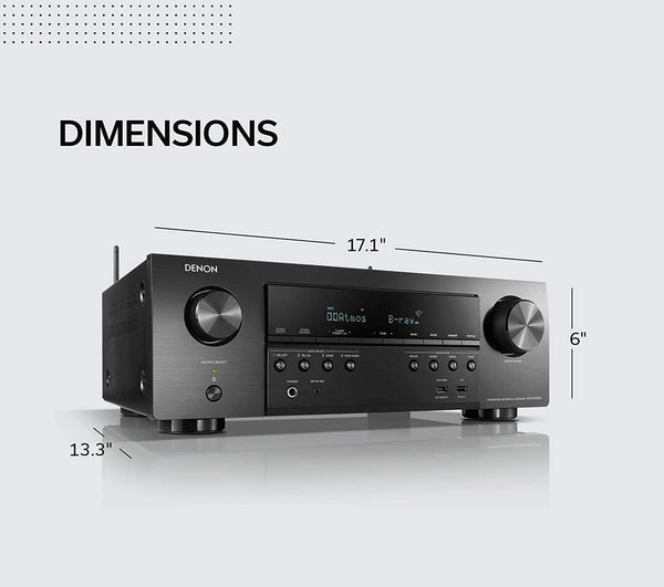 Denon AVR-S750H 7.2ch 4K AV Receiver with true 3D sound & Voice Control - Jamsticks