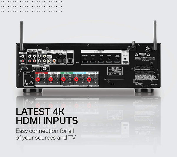 Denon R650 Denon AVR-S650H 5.2ch AV Receiver with Online Music Streaming & Voice