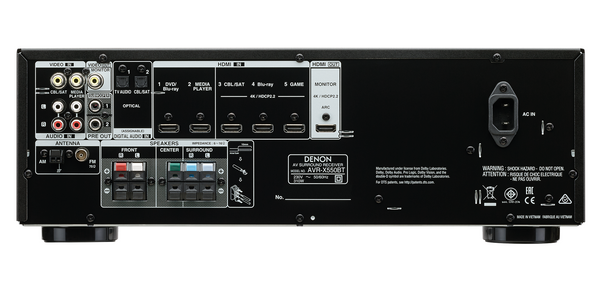 Denon AVR X - 550BT AV Receiver - Jamsticks