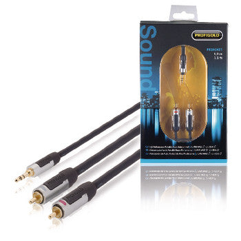 Profigold Audio Cable PROA 3402 PG SKY 3.5MM-2RCA - 2 Mtr - Jamsticks