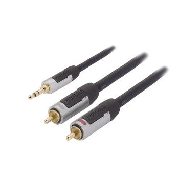 Profigold Audio Cable PROA 3402 PG SKY 3.5MM-2RCA - 2 Mtr - Jamsticks
