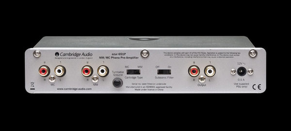 Cambridge Audio Azur 651P Moving magnet and Moving Coil Phono preamplifier - Jamsticks