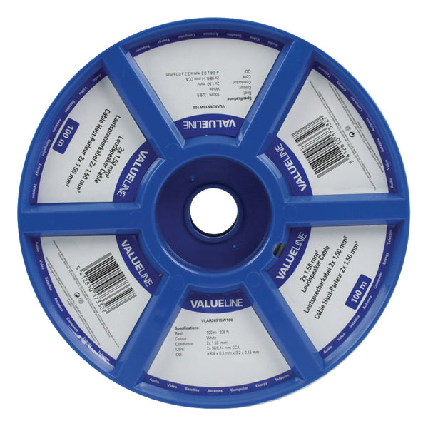 Valueline VLAR26515W100  2x 1.50 mm² 100 m Speaker Cable  on Reel - Jamsticks