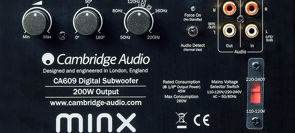 Cambridge Audio Minx X201 200W Subwoofer - Jamsticks